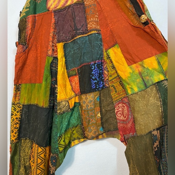 Colorful Patchwork Overalls - Picture 5 of 12